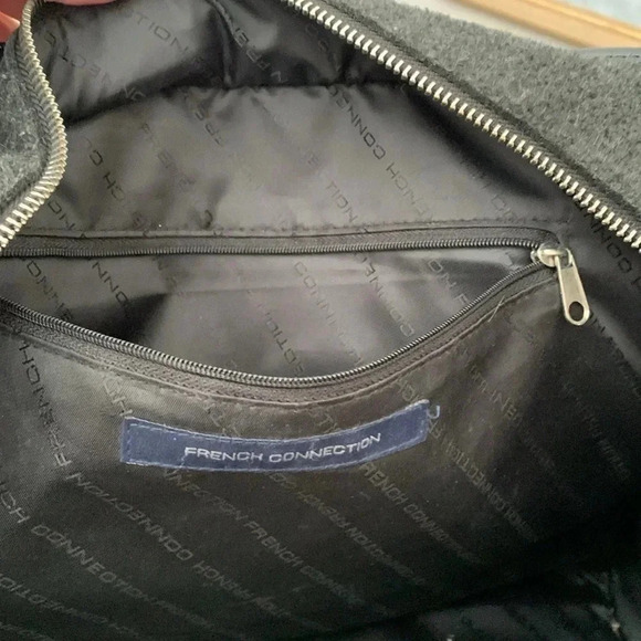 Grey and  faux patent hand bag - Picture 11 of 12